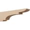 Ekena Millwork 5"W x 30"D x 10"H Thin New Brighton Rough Cedar Woodgrain TimberThane Corbel, Primed Tan CORUR05X30X10NEBRCPR - alternate 1